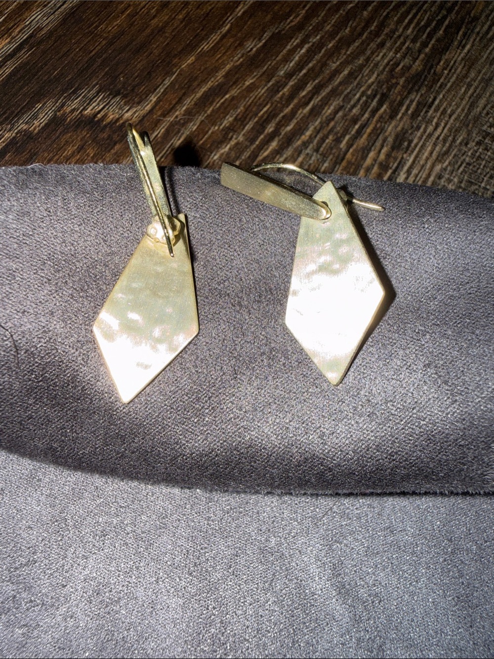 Kendra Scott Shiny Gold Geometric Drop Earrings